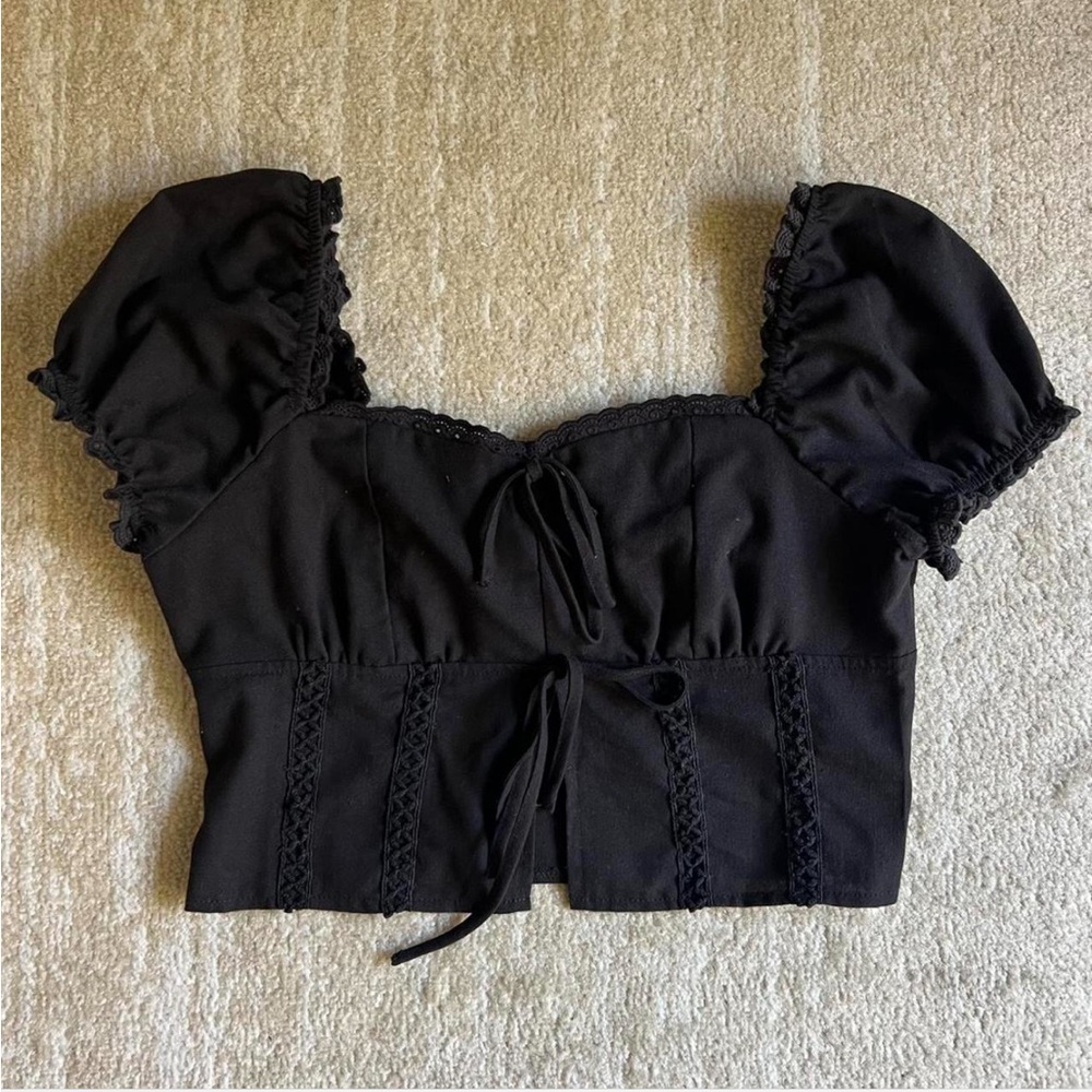 Elegant Black Women's Top